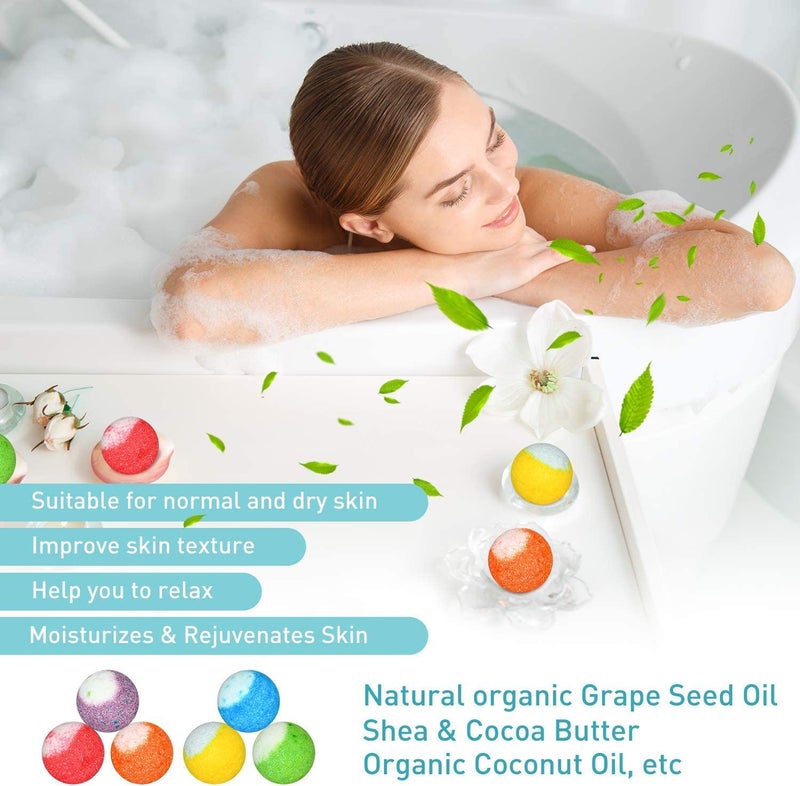 PickMora 30 Pcs Bath Bomb Gift Set, Natural Organic Mini Bath Bombs, Handmade with Rich Fizz - Birthday Gift for Kids/Women/Men, Mother's Day, Ideal Gift for Valentine's Day - Image 4